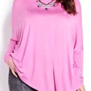 TURTLENECK, ASYMMETRICAL, ROSE BUD, SIZE 3X, VISCOSE/SPANDEX, LONG SLEEVES, PULL